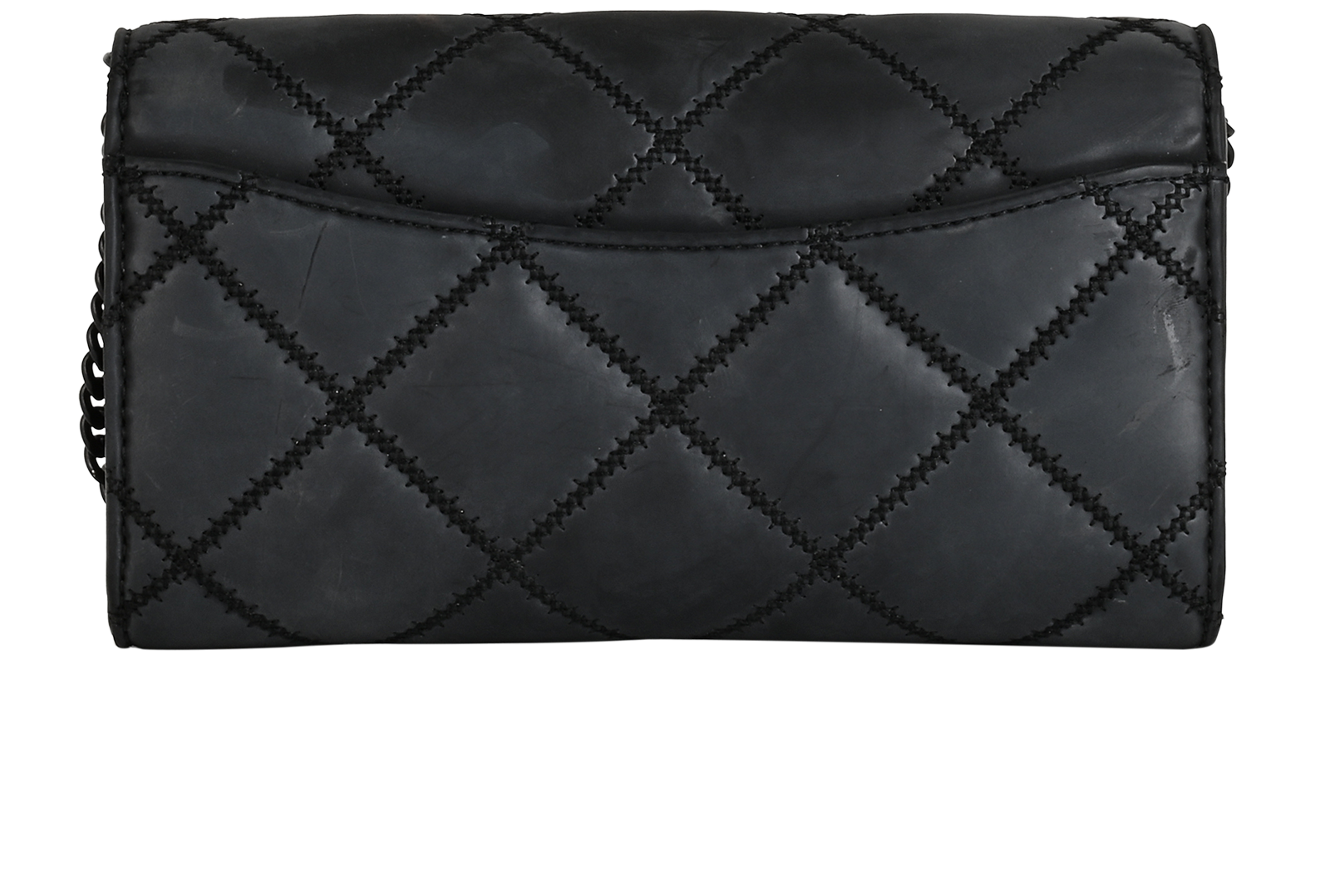 Willa WOC, &pound;160, Handbags, Black, Faux Leather, Back view